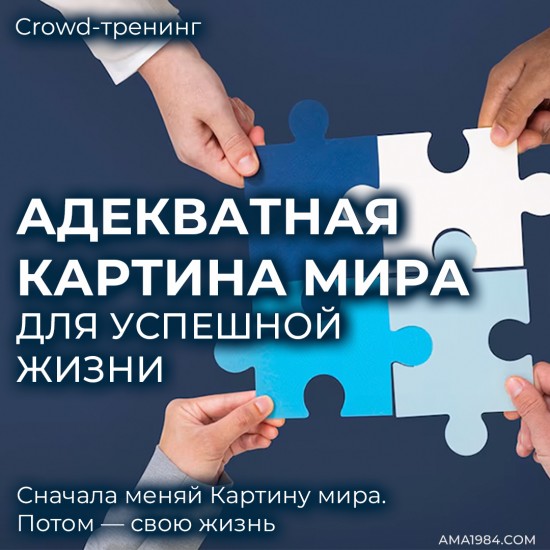 Crowd-тренинг "Адекватная картина мира для успешной жизни" Crowd-тренинг "Адекватная картина мира для успешной жизни"